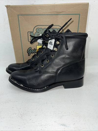 New Women’s Black Smoky Mountain Lace Up Cowboy Boots. 3009Y 6 D. 20-124