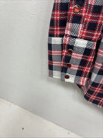 New Women’s Panhandle Slim Red Plaid Long Sleeve Pearl Snap Size 32 KK-67
