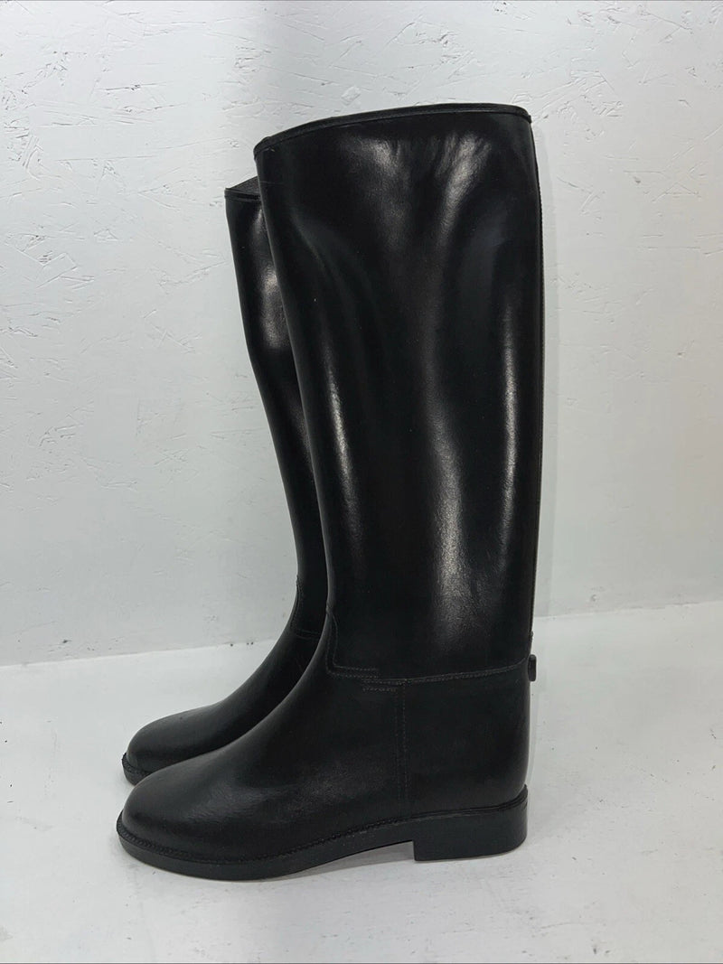 New Women’s Black Cadett Rubber English Riding Boots. 790191 7 W. 12-29