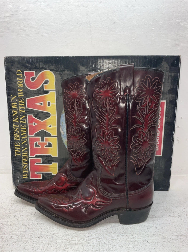 New Men’s Red Texas Brand Cowboy Boots. 43 4.5 4 1/2 M. 2-168