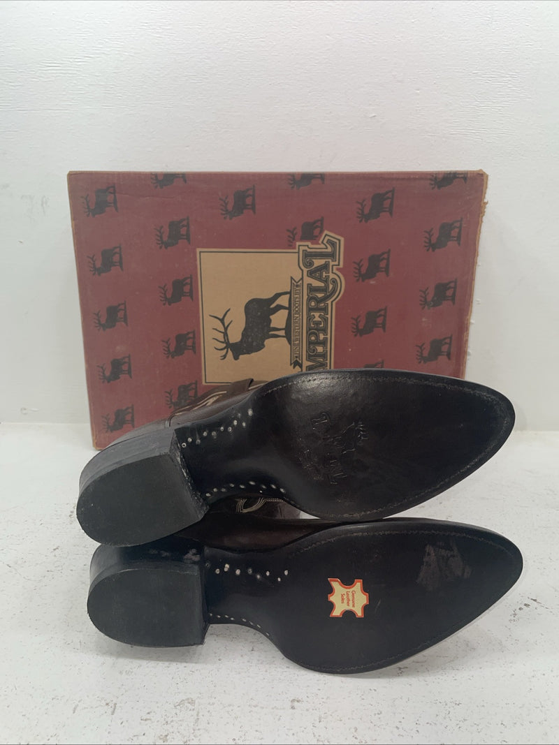 New Men’s Brown Texas Imperial Cowboy Boots. B 117 11 D. 7-69