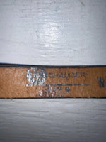 New Red Genuine Leather Chambers Tooled 20” Belt #WY347 NN-52