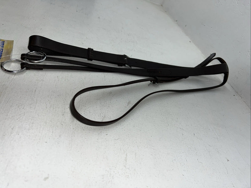 New Silver Fox Brown Leather Run Flat Standing Martingale #20-1516-0-0 BB-42