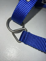 New Tough 1 Blue Nylon Satin Hardware Full Horse Halter #50-2031 3C-13