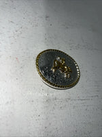 New Children’s Gold Silver Bull Rider Belt Buckle. F-14