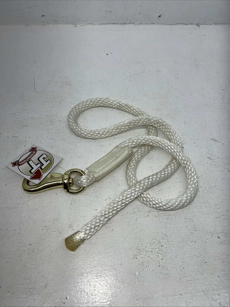 New Tough 1 White 4” Poly Draft Lead Rope #51-3010 M-508
