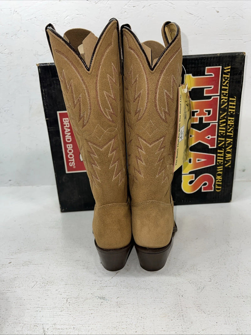 New Women’s Brown Texas Brand Cowboy Boots. 4906 6.5 6 1/2 M. 19-119