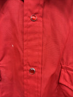 New Men’s ELY Cattleman Red Western Short Sleeve Pearl Snap 17 XL T-66