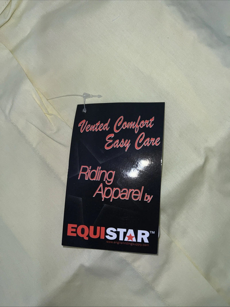 New Women’s Yellow EQUISTAR English Short Sleeve Button Up Shirt. 40 465083 G-22