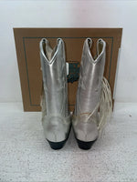 New Kids Silver With Fringe Smoky Mountain Cowboy Boots. 12.5 12 1/2. 23-19.