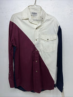 New Men’s San Angelo Collection Multi Color Long Sleeve Button Up Small A-196