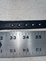 New Navy Genuine Leather Gold Pendant 34” Belt #10493 Z-18