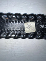 New Black Genuine Leather Weaved 26” Belt #76328 JJ-122