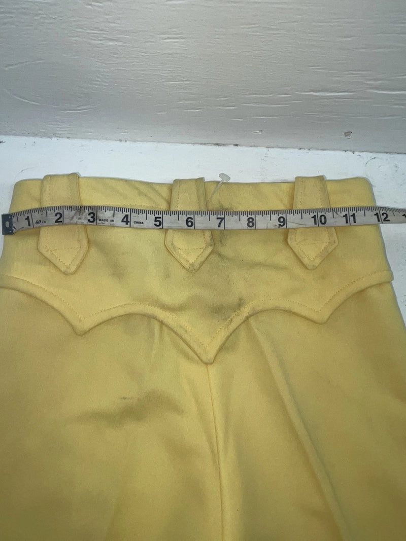 New Vintage Yellow Western Heritage Polyester Pants #G31 VV-24