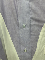 New Men’s Cowboy Threads Purple White Long Sleeve Button Up Medium KK-81