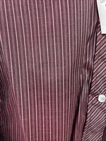 New Kids White Horse Purple Stripe Long Sleeve Pearl Snap Medium DD-21