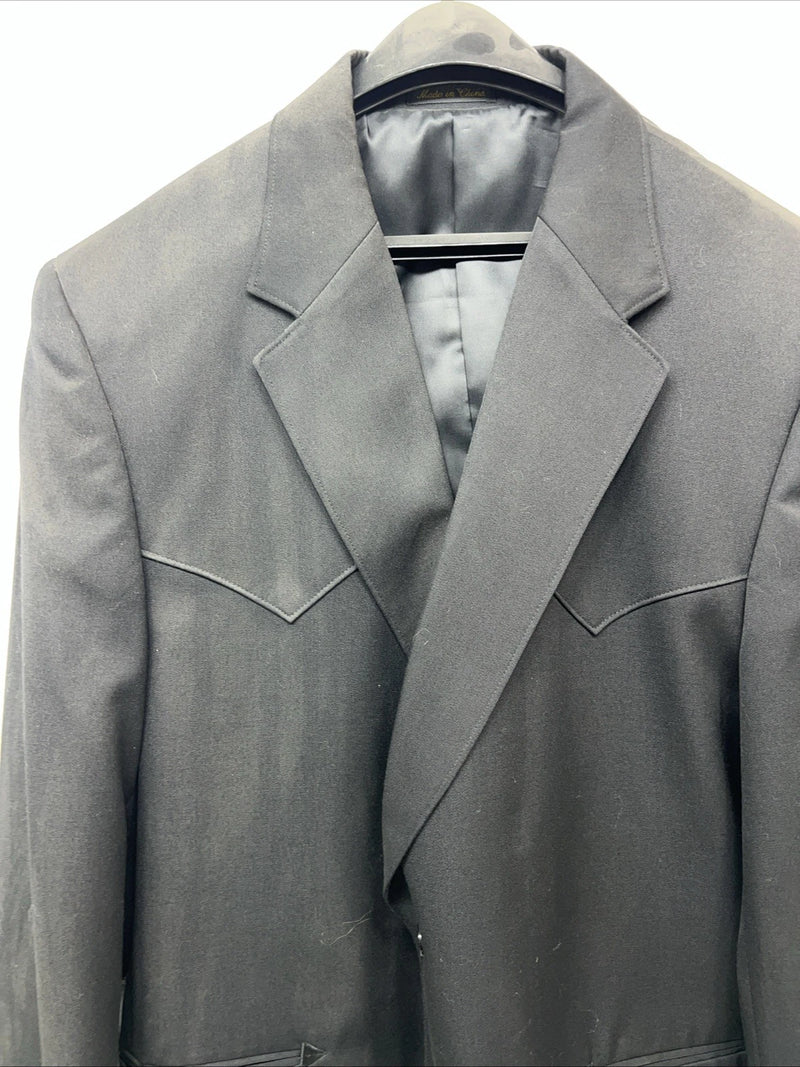 New Men’s Black Circle S Dress Coat 48L #CC1929 WW-55