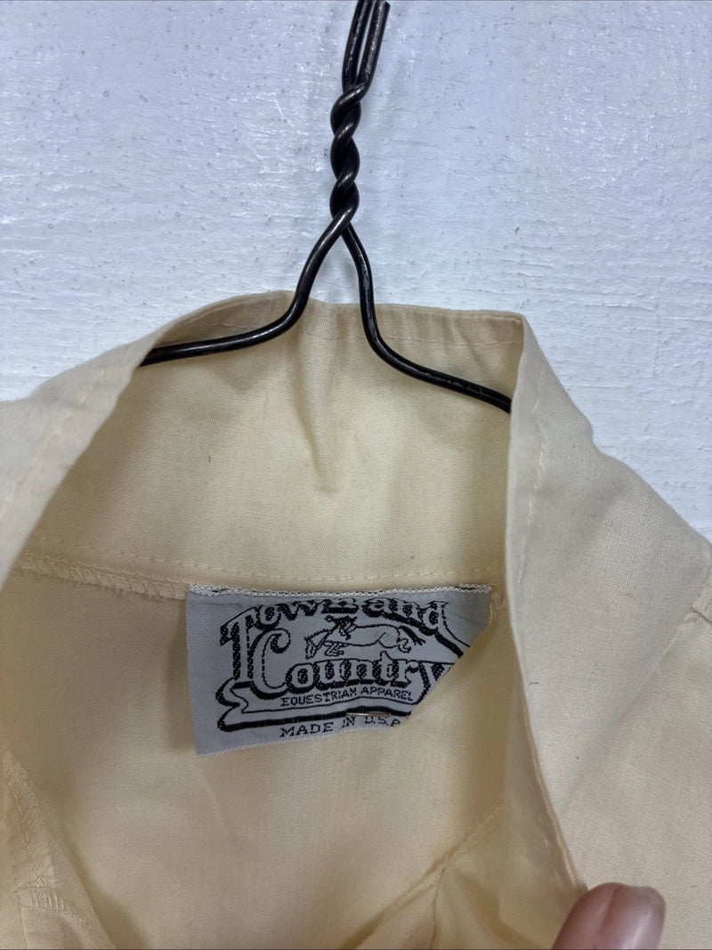 New Women’s Town And Country Yellow Long Sleeve Button Up Size 32 YY-93