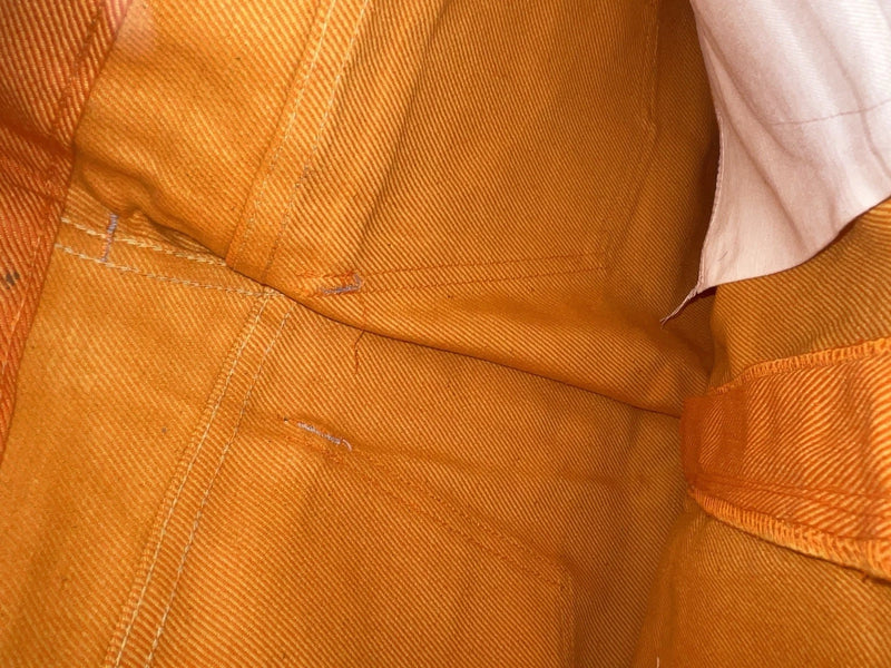 New Vintage Orange Western Girl Denim Pants #31 VV-21