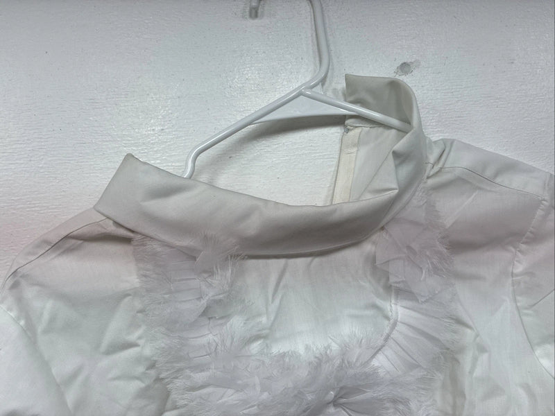 New Woemns Fenton White Designed Long Sleeve Half Zip Size 14 YY-32