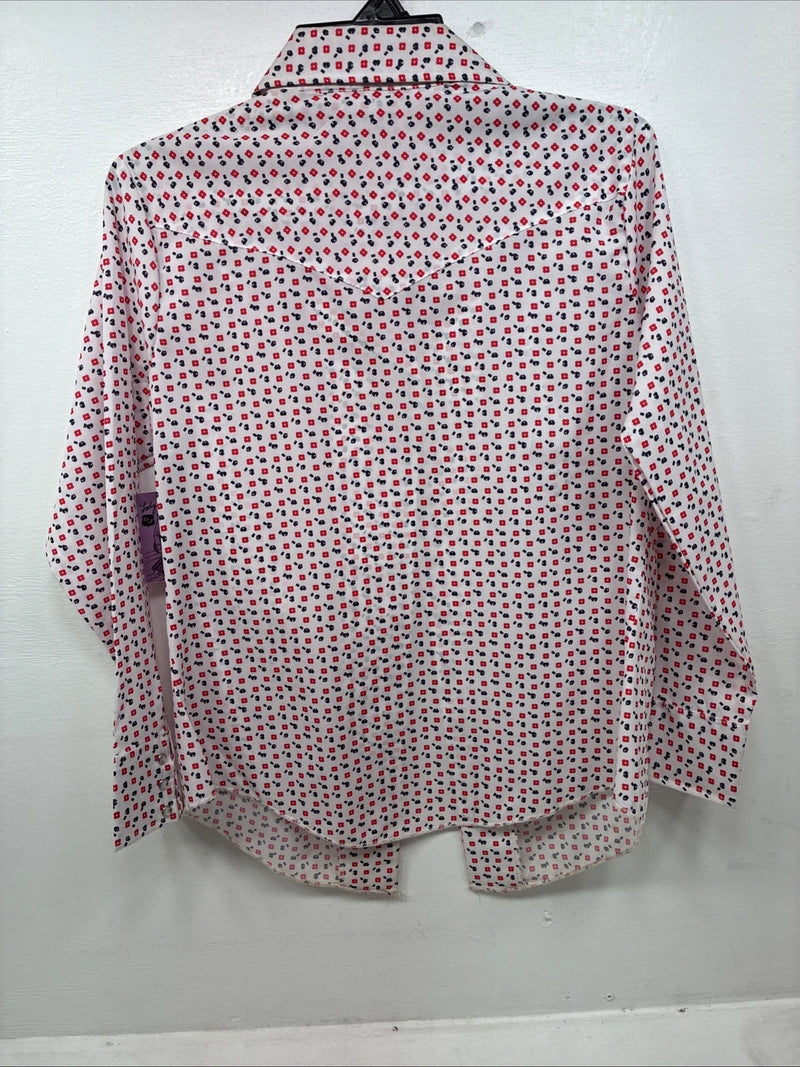New Women’s Dickson Jenkins designed Long Sleeve Pearl Snap Size 40 MM-21