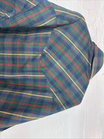 New Men’s ELY Plains Green Multicolor Plaid Long Sleeve Pearl Snap Large M-39
