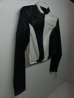 New Women’s 1849 Authentic Ranchwear Black White Short Show Jacket XS WW-12