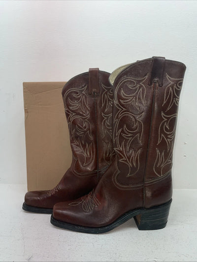 New Men’s Brown Texas Brand Cowboy Boots. M 311 9.5 9 1/2 D. 5-11