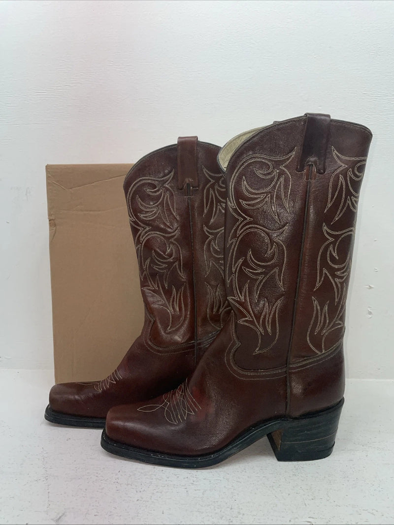 New Men’s Brown Texas Brand Cowboy Boots. M 311 9.5 9 1/2 D. 5-11