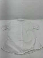 New Women’s White Tough 1 Comfort Riders Short Sleeve English Shirt. 34 G-57