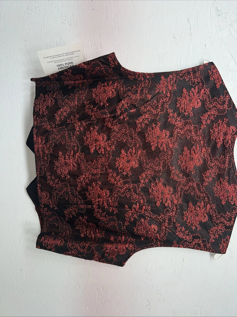 New Women’s 1849 Authentic Ranchwear Red Western Show Vest XL WW-65