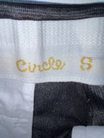 New Vintage Black Circle S Polyester Pants #CP5091 XX-69