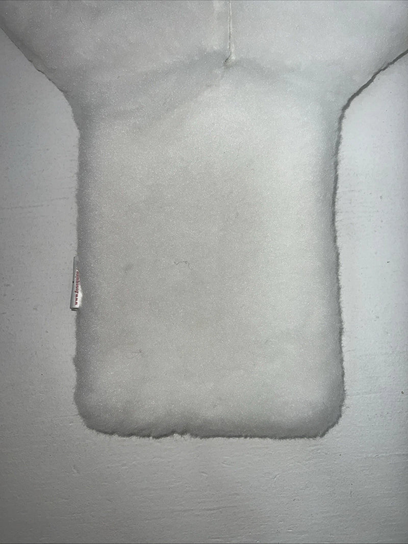 New Tough 1 White Wool Saddle Seat Cover #30-1001 PP-15