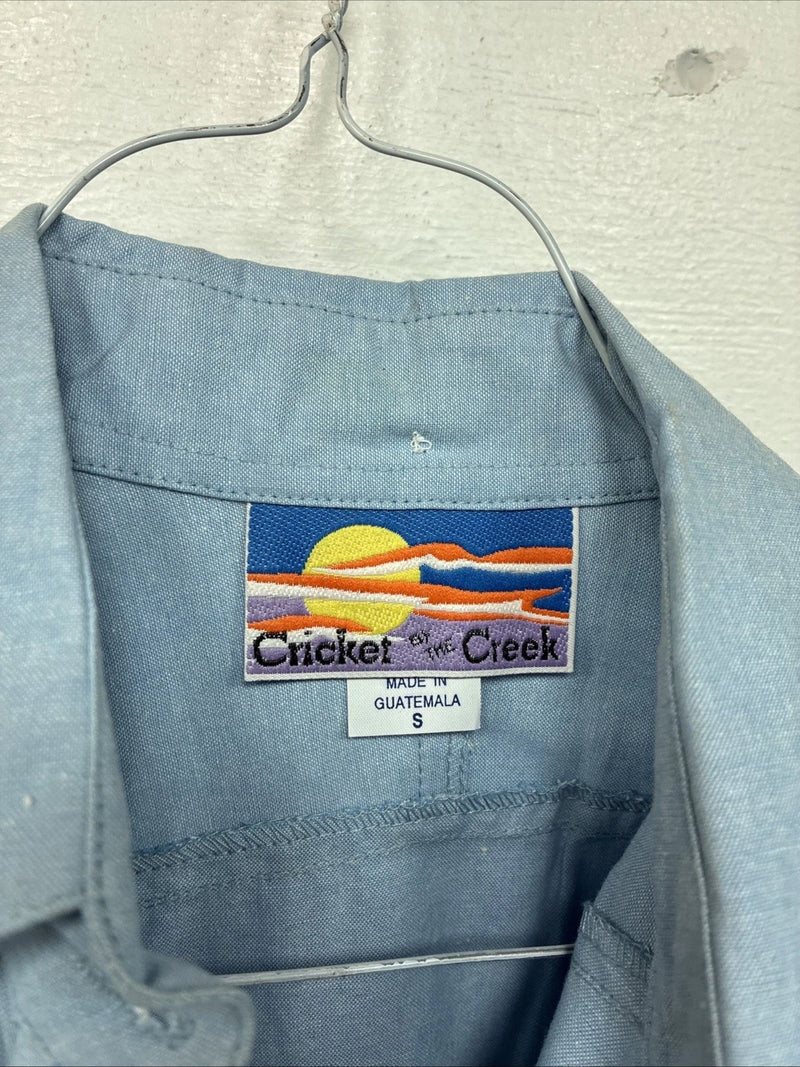 New Women’s Cricket Creek Blue Jean Long Sleeve Button Up Size Small YY-71