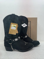New Youth Black Smoky Mountain Cowboy Boots. 3283 Y 5. 2-116