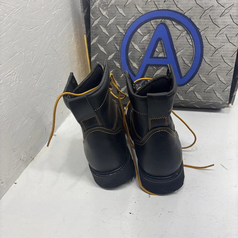 New Nlack Lace Up Work Boots Mans Size 8.5 Brand Work Boots  3-7