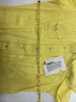 New Women’s Rockmount Yellow Long Sleeve Pearl Snap Size 35 LL-100