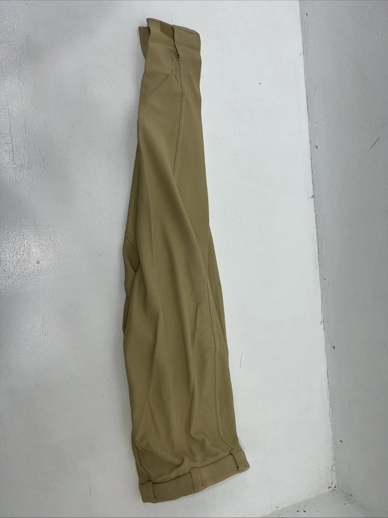 New Women’s Tan ABETTA Knee Patch English Riding Breeches. 32 L  D-63