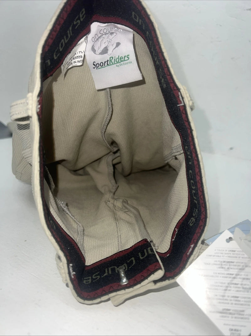 New Children’s Cream Sport Riders Knee Patch Breech. 8 #041565 A-164