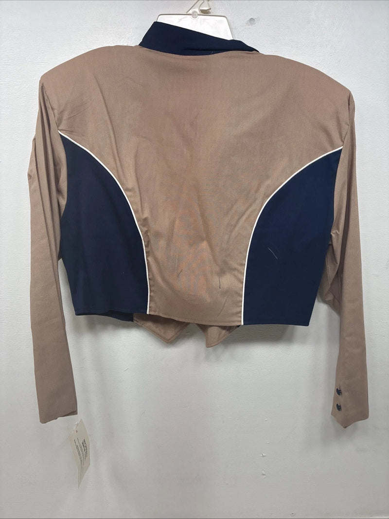 New Women’s 1849 RanchWear Blue Deign Long Sleeve Button Up XL TT-40