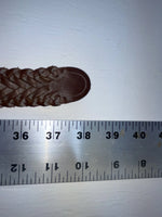 New Brown Genuine Leather Braided 34” Belt Z-129