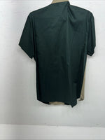 New Men’s Brooks&Dunn Green Short Sleeve Button Up Shirt Shoulder Pads. M S-37