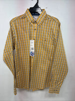 New Teens Wrangler Yellow Plaid Long Sleeve Button Up XL DD-65