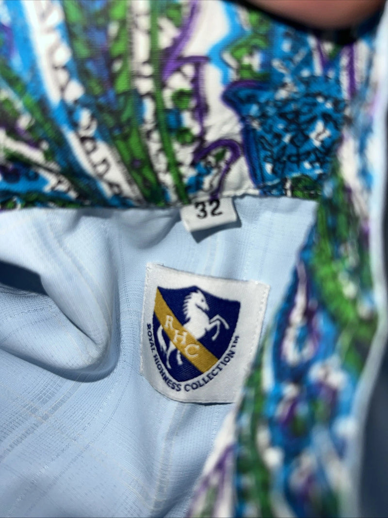 New Women’s Blue RHC Short Sleeve English Shirt. 32 68201-301 G-38