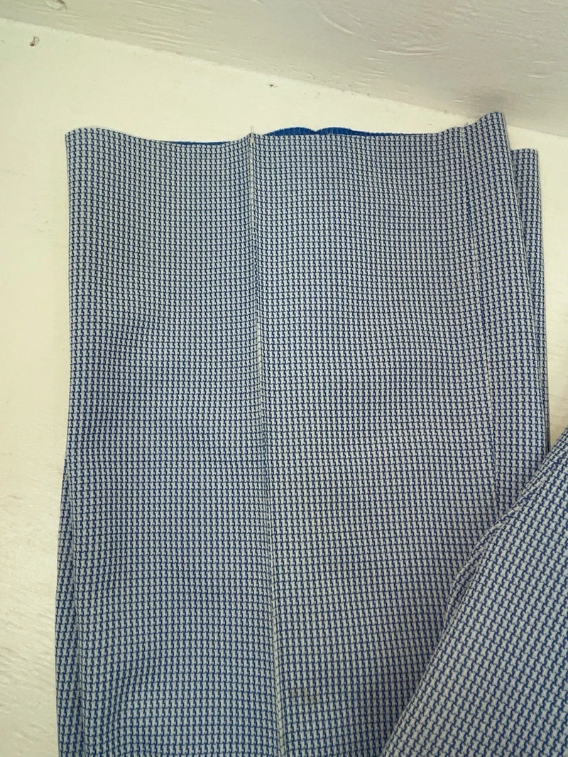 New Vintage Blue Checkered Dickson Jenkins Polyester Pants #536 ZZ-41