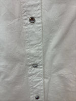 New Women’s Cumberland White Gem Long Sleeve Pearl Snap Medium LL-83