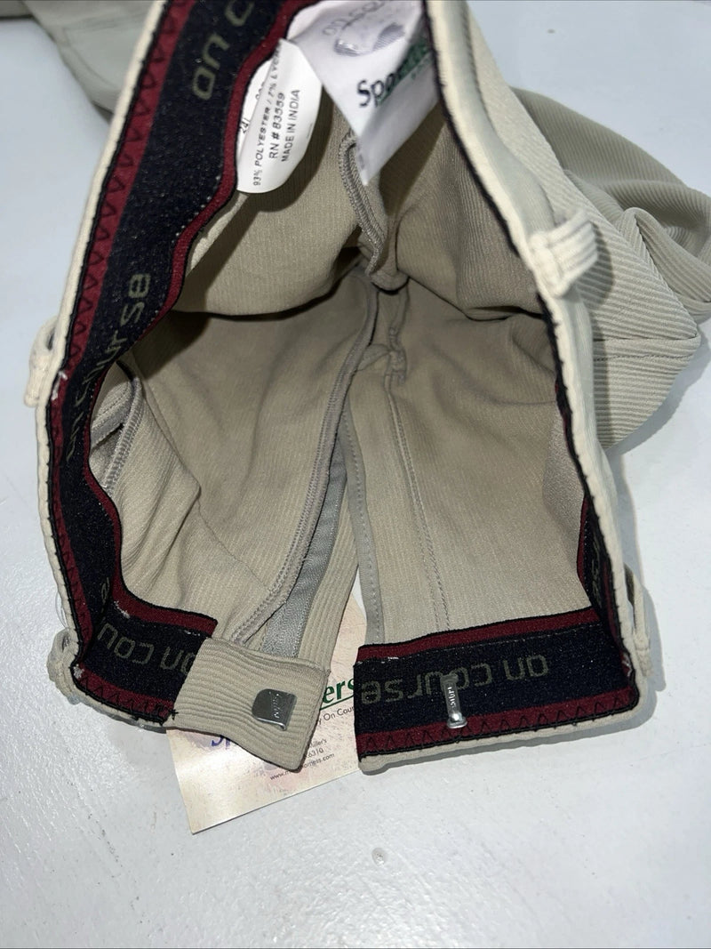 New Women’s Tan Sport Riders Knee Patch English Breeches. 26 L C-51