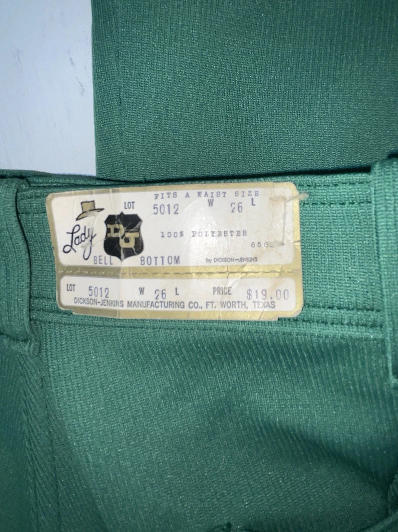 New Vintage Green Dickson Jenkins Polyester Pants #5012 ZZ-80