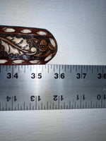 New Brown Genuine Leather Tooled And Weaved 30” Belt #18071 NN-24