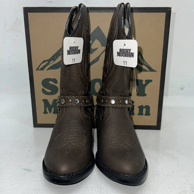 New Children’s Brown Smoky Mountain Cowboy Boots. 1177C 11. 24-93